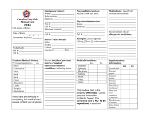 Emergency Contact Form