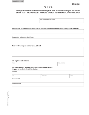 Certificate of Approved Learning Moments