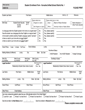 Student Enrollment Form