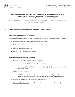 2010- 2011 DCPS AFTERSCHOOL PROGRAM ENROLLMENT - americascores