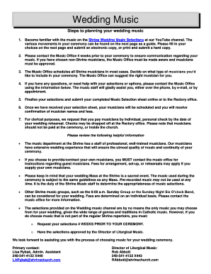 Wedding Music Planning Guide