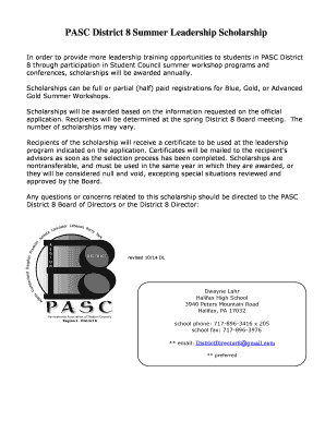 In order to provide more leadership training opportunities to students in PASC District