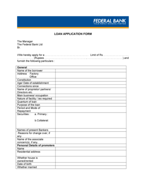 Loan Application Form