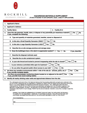 Hazardous Materials Supplement