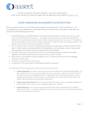Event Application Form