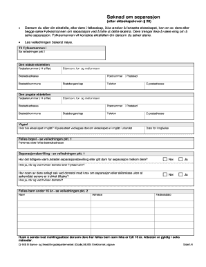 Norwegian Separation Application