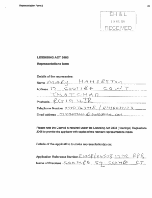 Representation Form 2