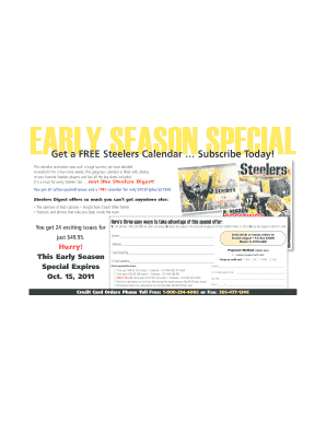 EARLY SEASON SPECIAL - National Football League