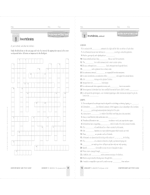 BioDigest Invertebrates Study Guide