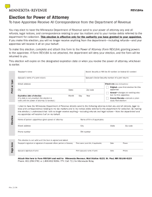 Minnesota Power of Attorney Correspondence Election