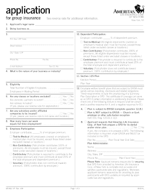 Group Insurance Application Form