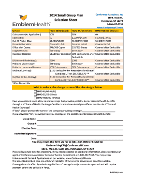 Health Insurance Plan Change Form