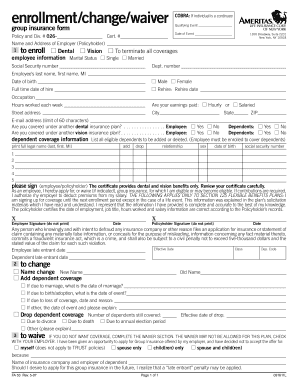 COBRA Waiver and Enrollment Form