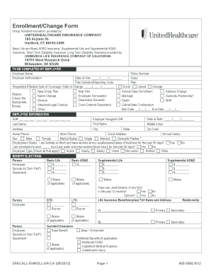 Group Accident Insurance Enrollment Form