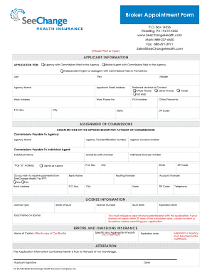 Broker Appointment Form
