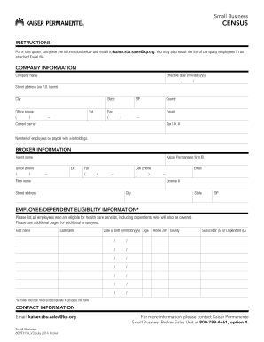 Small Business Census Form