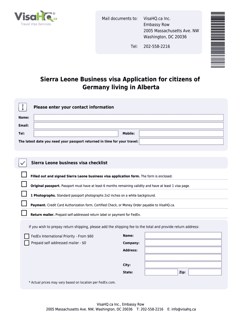 Fillable Online Sierra leone Visahq Sierra Leone Visa Application For Citizens Of Germany Fax Fillable Online Sierra leone Visahq Sierra Leone Visa Application For Citizens Of Germany Fax