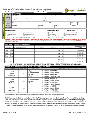 Arizona State Employee Benefit Change Request Form