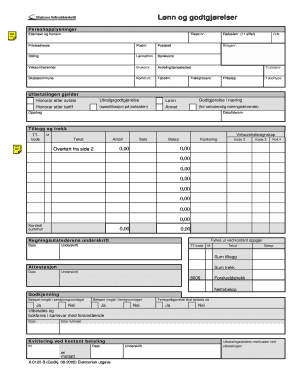 Norwegian Payroll Form