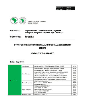 Nigeria - Agricultural Transformation Agenda Support - afdb