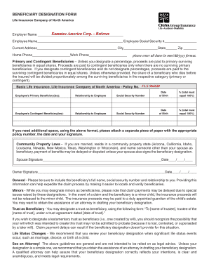 Beneficiary Designation Form