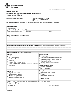 OASIS Referral Form