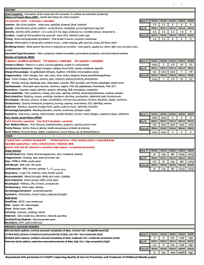 Medical History and Physical Exam Form