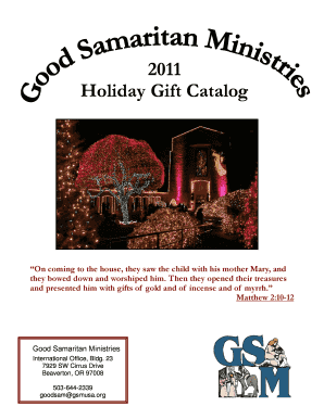 2011 Holiday Gift Catalog