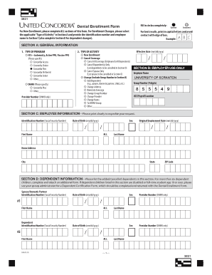 Dental Enrollment Form