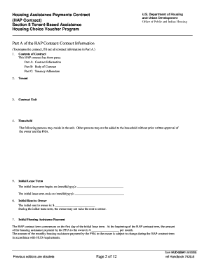 Housing Assistance Payments Contract