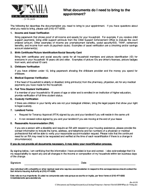 Assisted Housing Programs Application