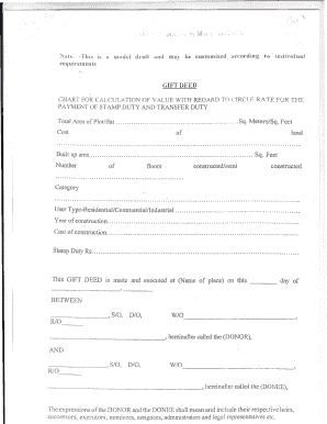 Gift Deed