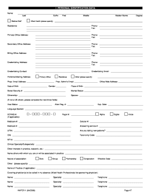 Kentucky KAPER-1 Form