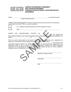 Limited Partnership Agreement
