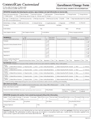 ConnectiCare Health Plan Enrollment Form