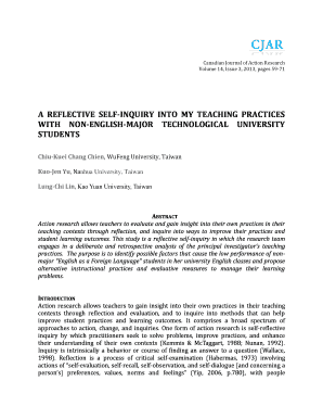 How to write inquiry letter - A REFLECTIVE SELF-INQUIRY INTO MY TEACHING PRACTICES WITH - journals nipissingu