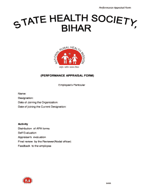 Performance Appraisal Form