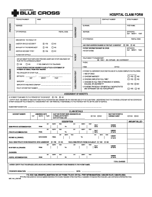 Hospital Claim Form