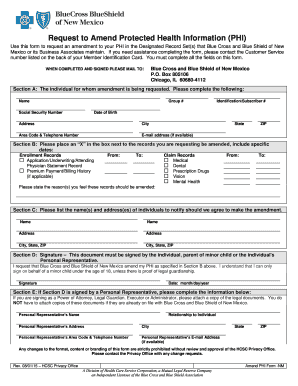 Request to Amend Protected Health Information (PHI)