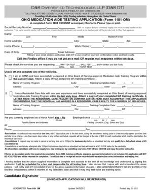 Ohio Medication Aide Testing Application