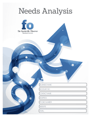 Business Needs Analysis Form