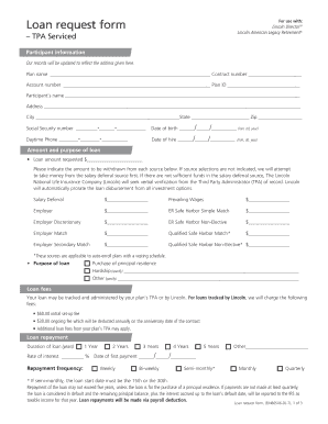Loan Request Form