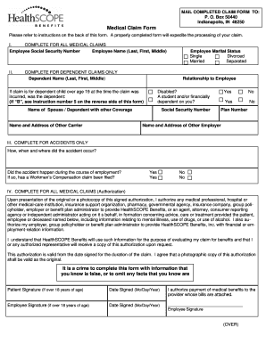 Medical Claim Form