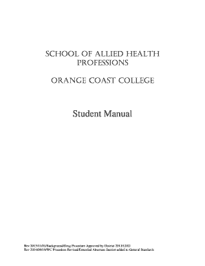 Rev 2013/11/01/Background/Drug Procedure Approved by District 2013/12/02 - orangecoastcollege