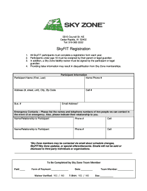 Stupendous image with printable sky zone waiver Sassy image throughout printable sky zone waiver