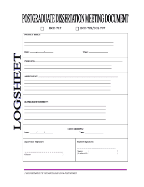 Postgraduate Programme Assignment Form