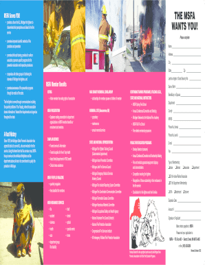 Michigan State Firemen's Association Membership Application