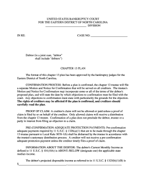 Chapter 13 Bankruptcy Plan