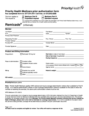 Priority Health Medicare Prior Authorization Form
