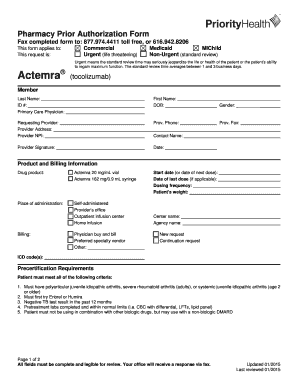 Pharmacy Prior Authorization Form